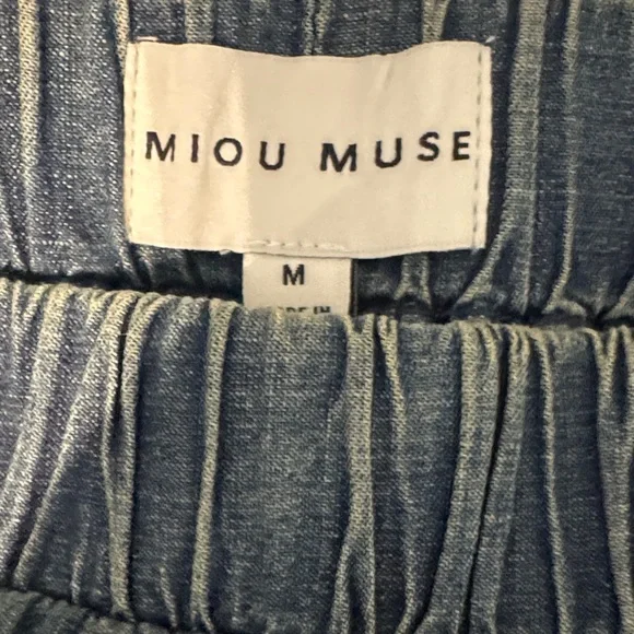 Milou Muse Denim Tiered Maxi Skirt - Blue - Picture 3 of 6